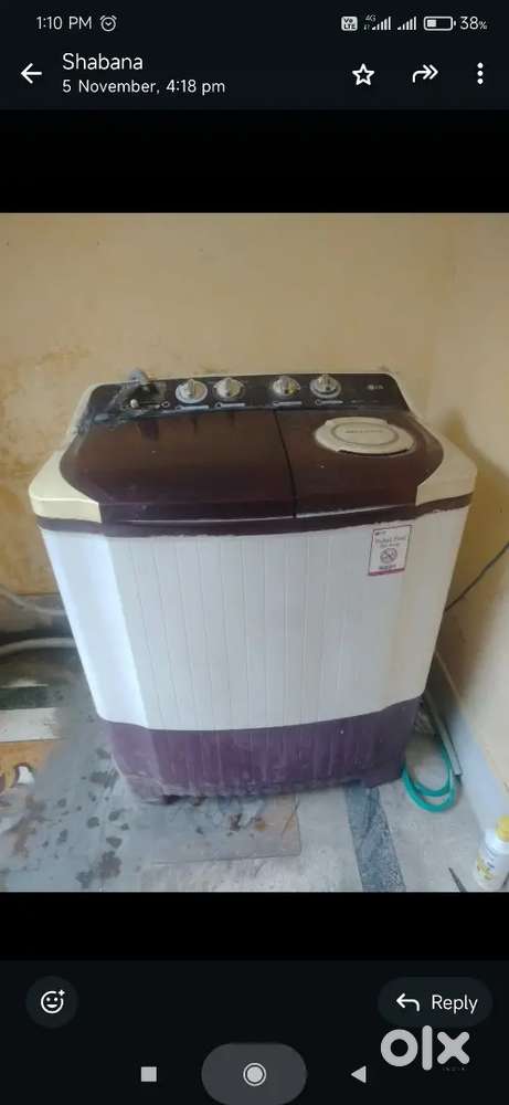 Sell washing machine  L G brand ki