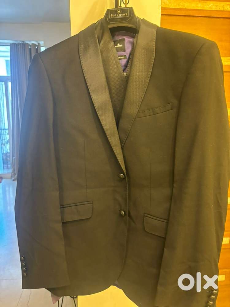 Blackberry Tuxedo - Black Colour three piece suit with Shirt Free