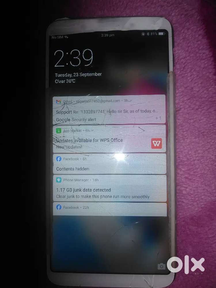 Oppo f5 6/64 camara nit working