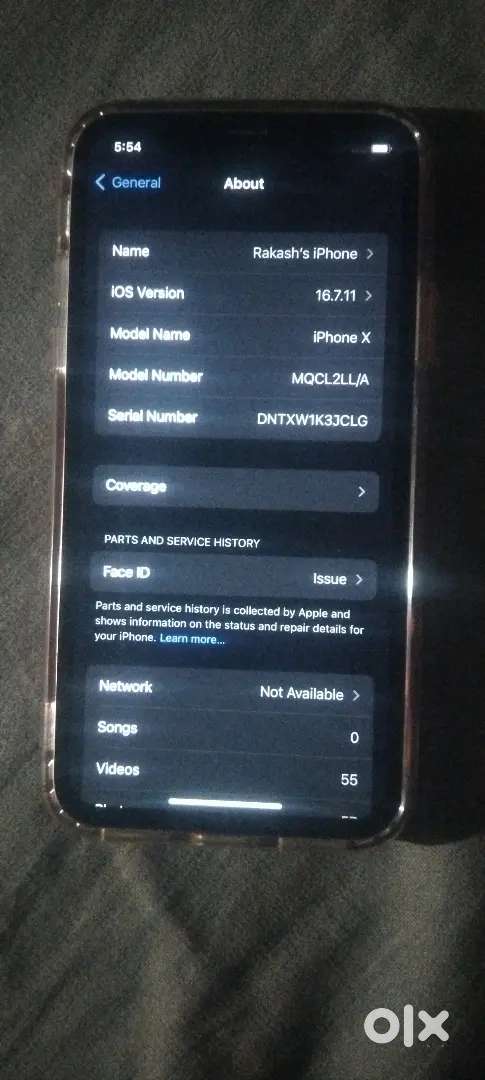 Iphone x  new lena hai is liye bech rahe hai