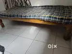 Single bed with mattress