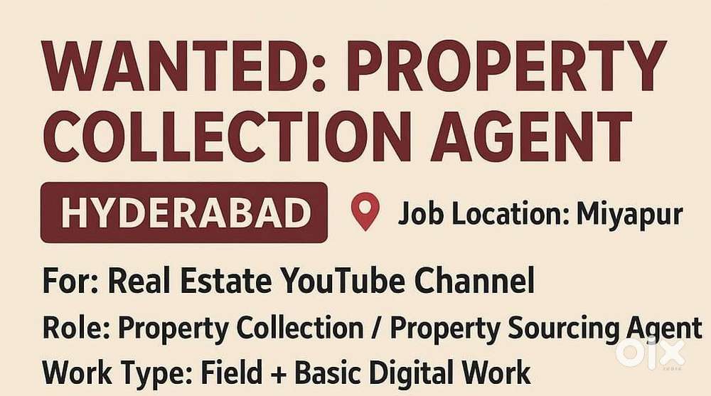 property collection agent for real estate youtube channel