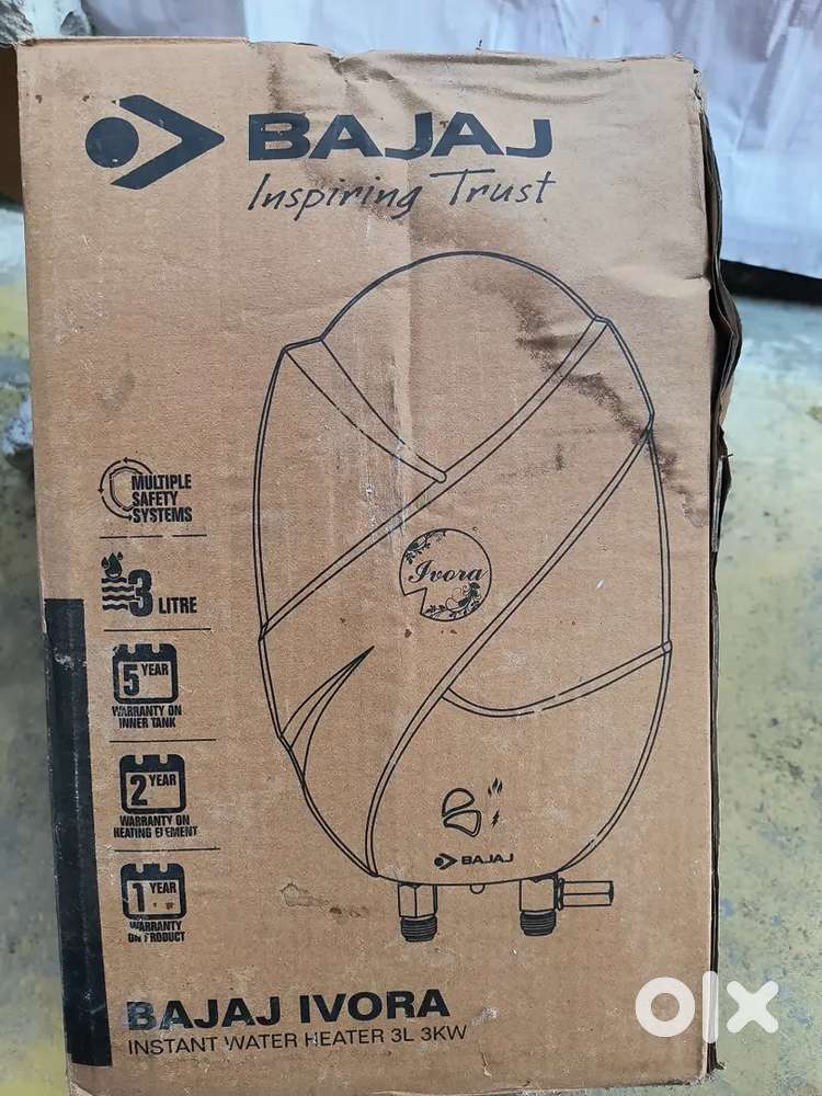 Bajaj water heater Ivora instant heater 3L 3kva