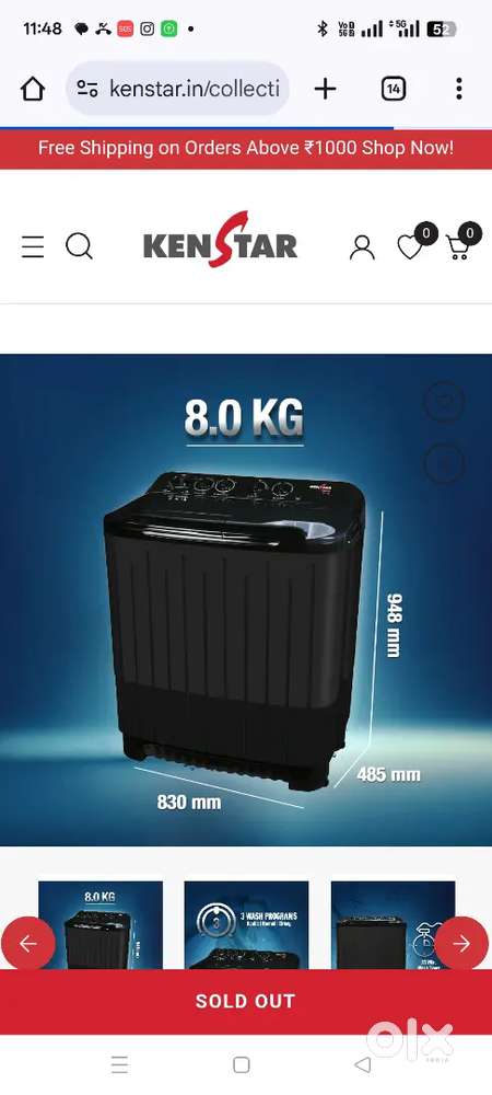 Kenstar washing machine