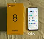 Realme 8 in excellent condition with Bill, Box and original charger