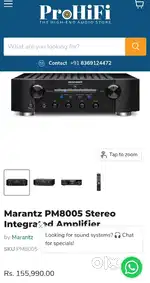 Marantz PM-8005 highend model Stereo Amp with O Remote Mint Condition