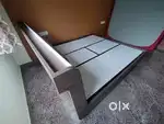 King Bed (Gently Used) with hydraulic storage