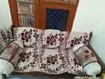 Five seater Sofa Set with sofa cover & Table with Table cover.