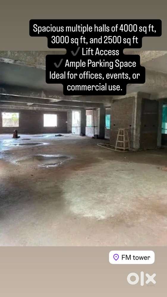 Floor available for rent with basement parking and lift