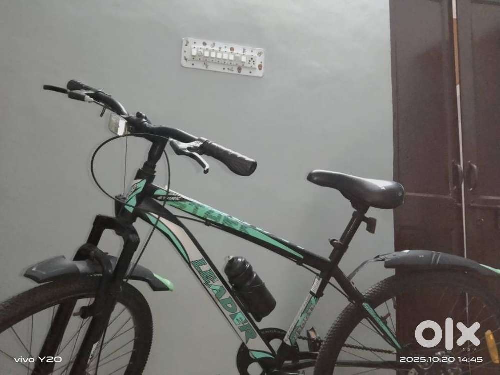 LEADER Stark MTB 27.5 T (inch) Mountain Cycle. Matt black and Green