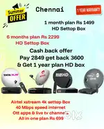 DISHTV VIDEOCON D2H ! TÀTA ! SUNDIRECT ! PLÀY ! AIRTEL DTH SETTOP BOX