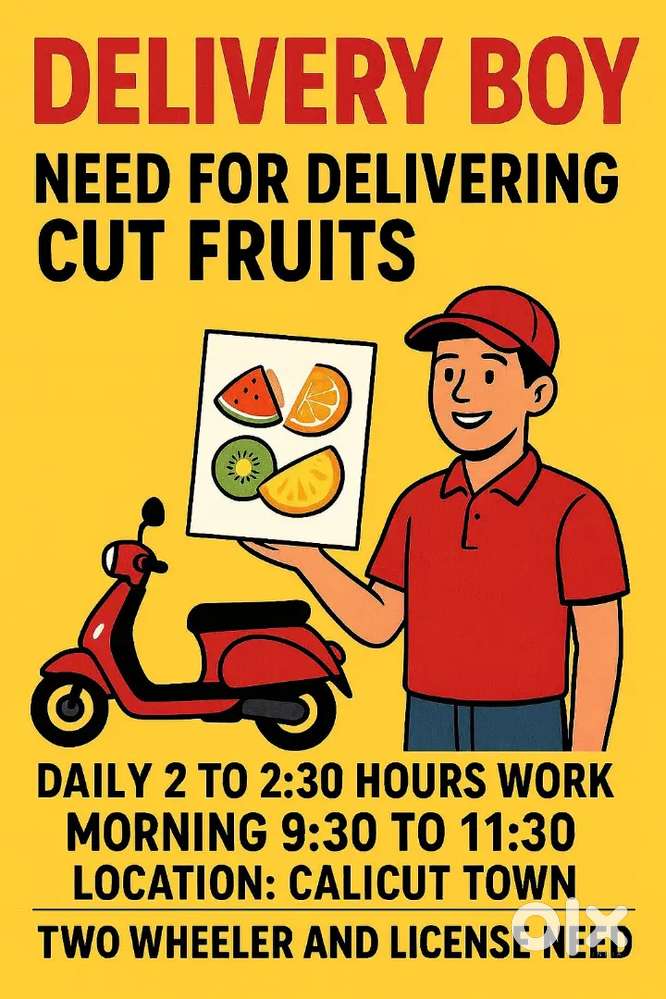 Delivery Boy need