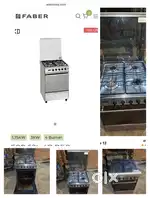 Faber gas range with inbuilt gas oven
