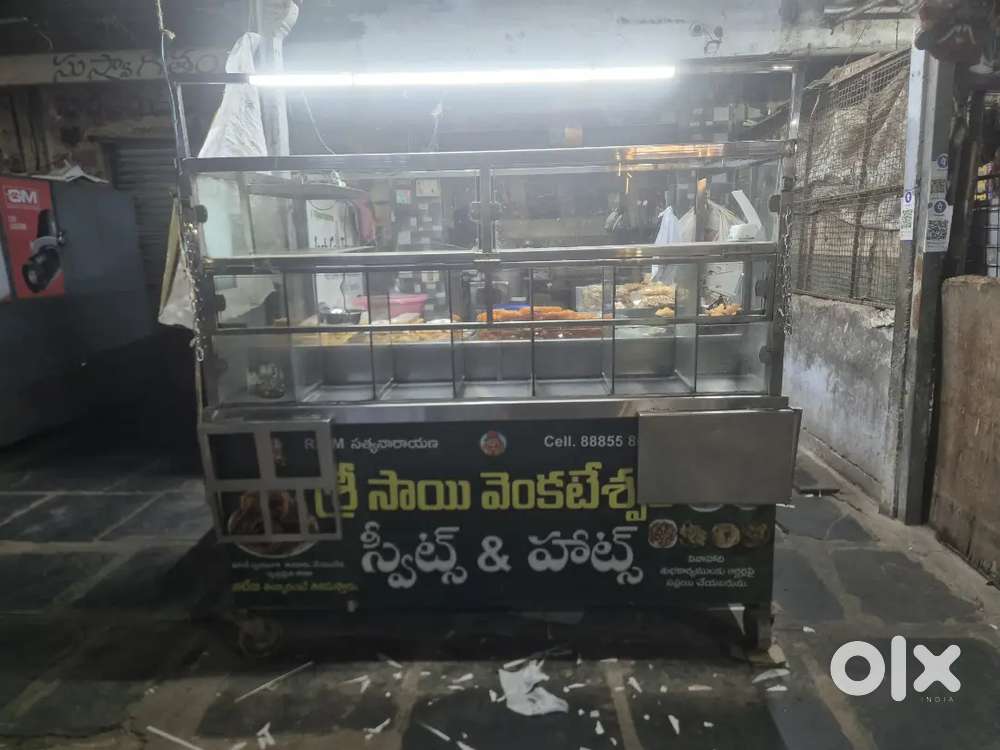 Used Stainless Steel Food Counter - Good Condition