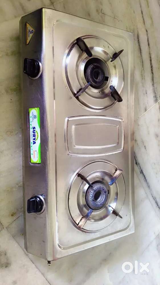 Unite stainless steel manual gas stove ( 2 burner)