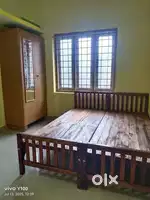 1st floor house 1 bed room hall kitchen semi furnished vytila