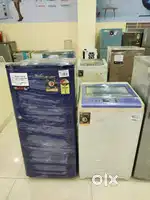 Id.20 Whirlpool blue colour fridge and Whirlpool maxdry washing machin