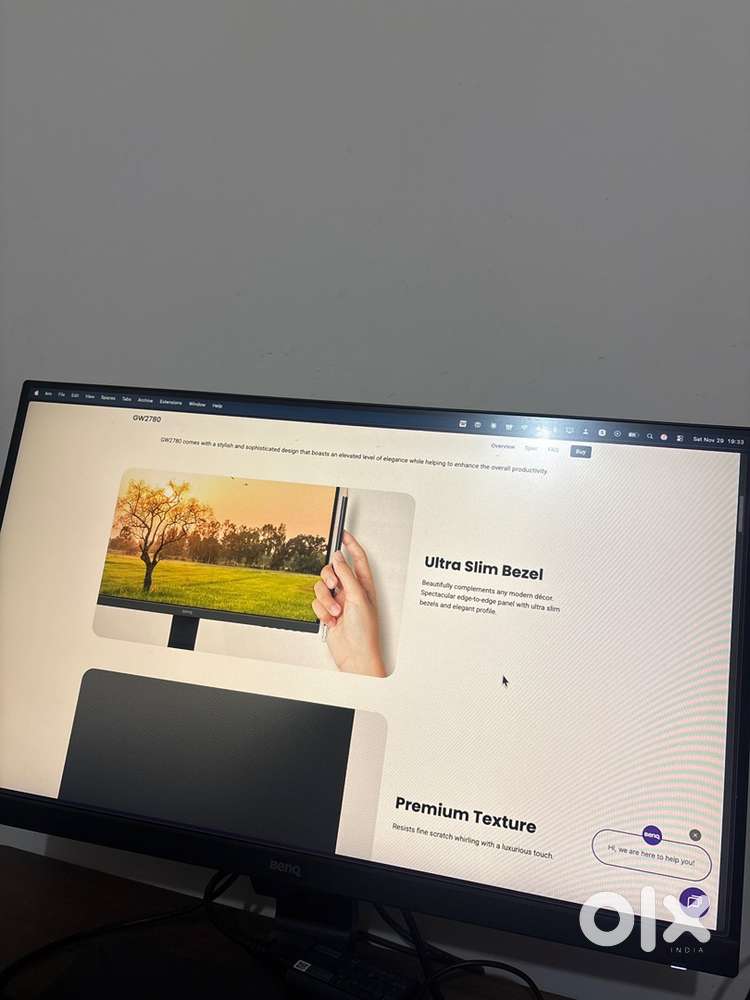 Benq HD - 27 inch 1080 p Eye Care IPS monitor