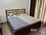 2 king size beds with matress and one 3 door cupboard