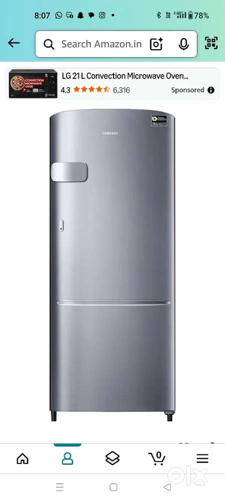 Samsung 183 L, 3 Star,