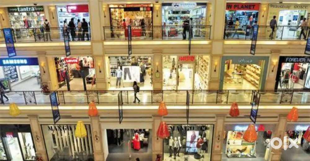 warehouse and shopping mall joining '