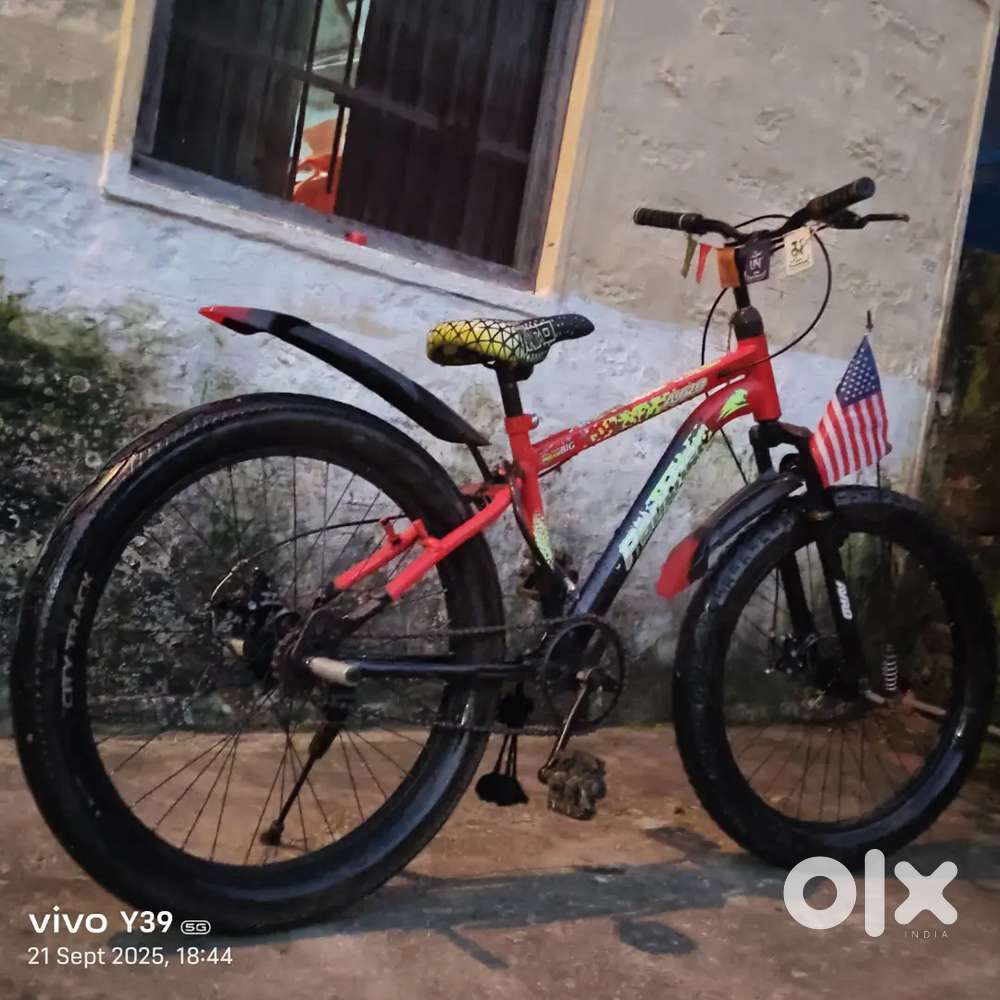 3 month old bicycle 24 km chal chuki hai second hand thank you