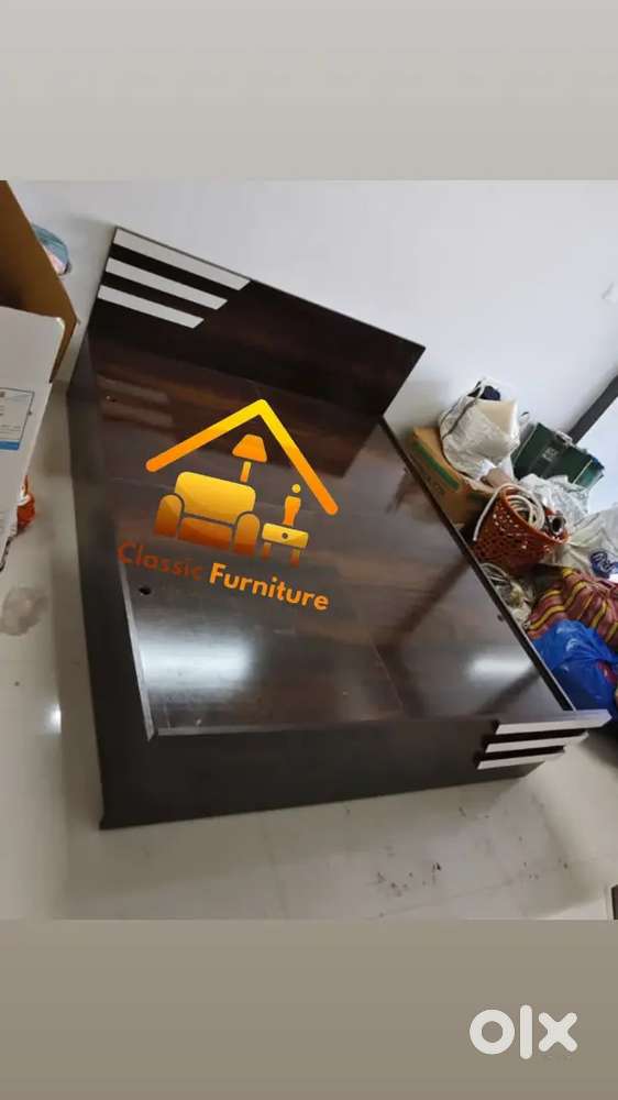 New brand storage bed glossy finishing direct factory