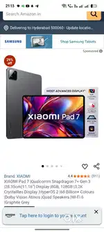 Xiaomi pad 7 8plus128gb bill box charger all ok