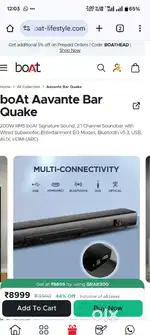 Boat avant sound bar