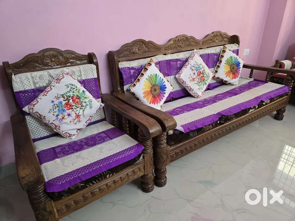 Two Premium Wooden Sofa Sets (Sheesham & Mixed Wood)