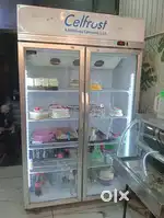 Double door display fridge