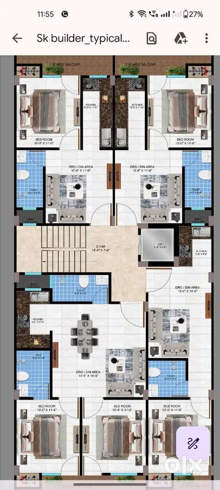 1 BHK NEW FLATS FOR SALE NEAR MAIN ROAD