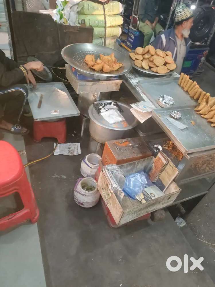 Bhatti chulha counter fridge kdaai