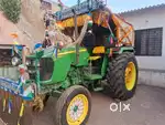 JOhn Deere Tractor with Two trollies