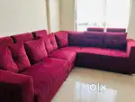 Sofa set and table with office chair