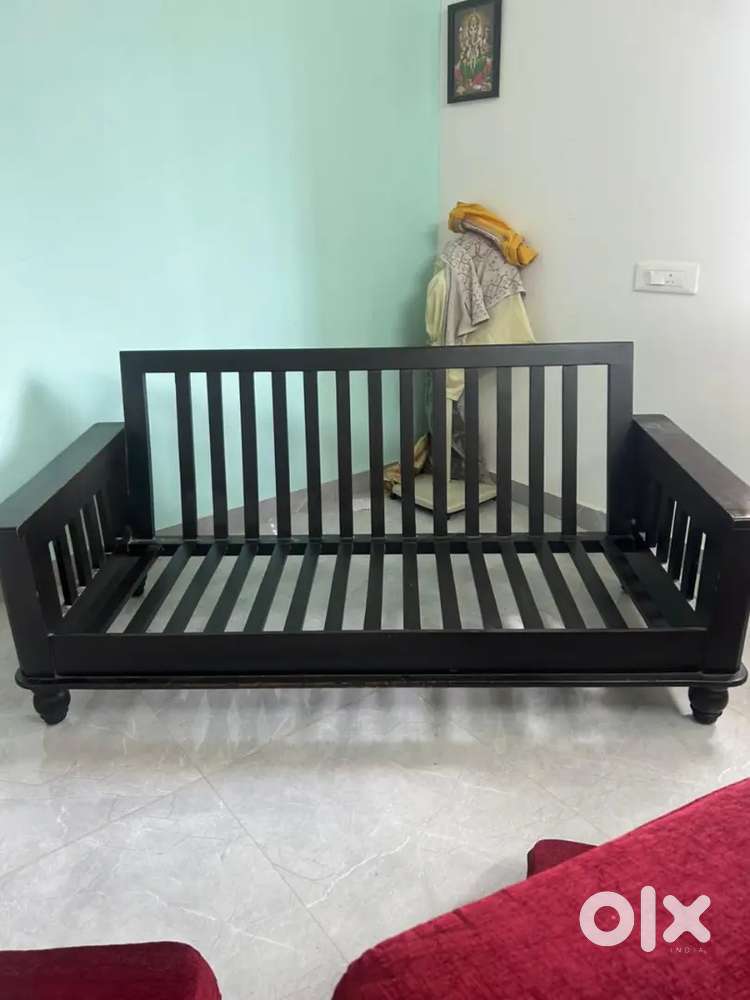 Sesham wood 3 seater sofa