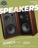 SONICS  AS-337  SPEAKERS  CODE 9 AV STUDIO