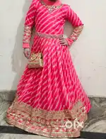 Beautiful pink color gown for girl