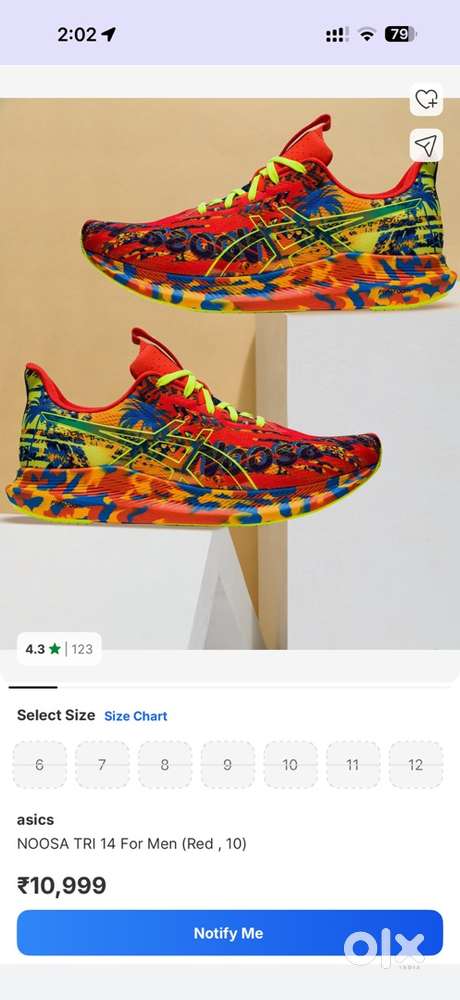 Asics shoe UK 9