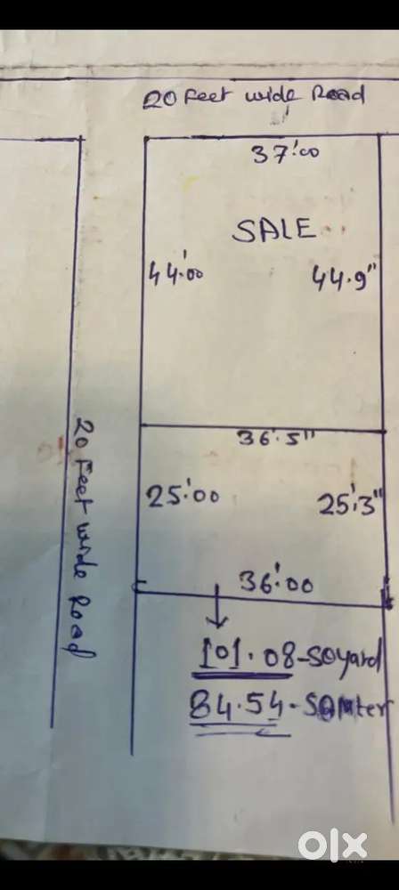 Plot for sale in gharwali colony nehru gram