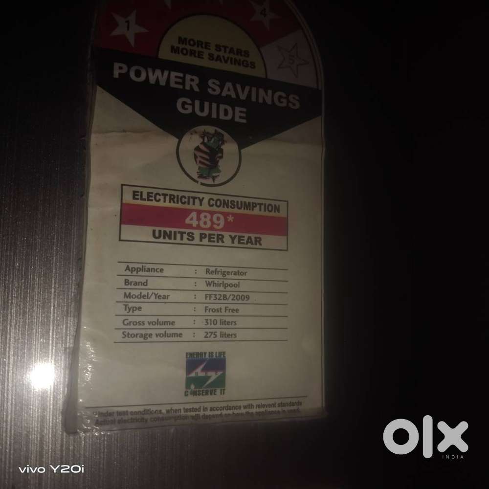 Whirlpool 275leter double door