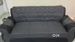 1 Year Old Stylish Grey 5-Seater Sofa Set for Sale