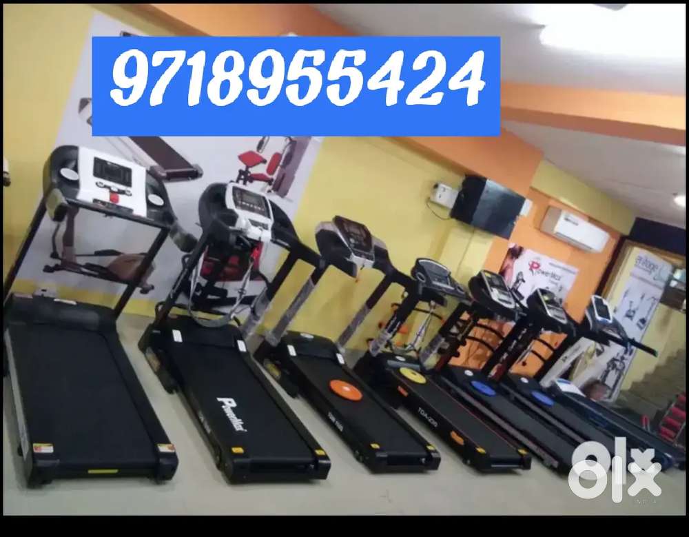 All gym equipment Treadmill hi treadmill and exercise cycle