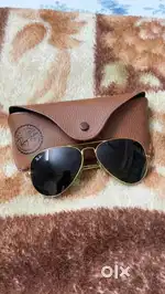 Rayban Aviator Sunglasses Green Gold
