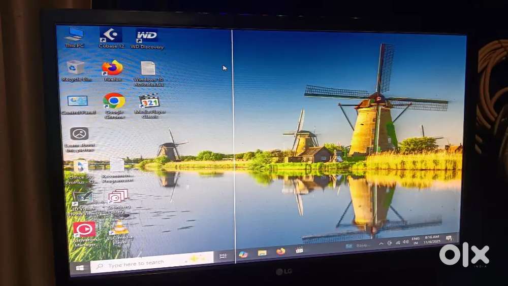 Computer pc i3 dell, 10 gb- Ram, 120gb SSD, 500gb HDD, and LG moniter