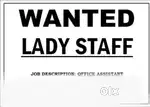 Female office assistant