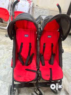 Twin stroller, chicco