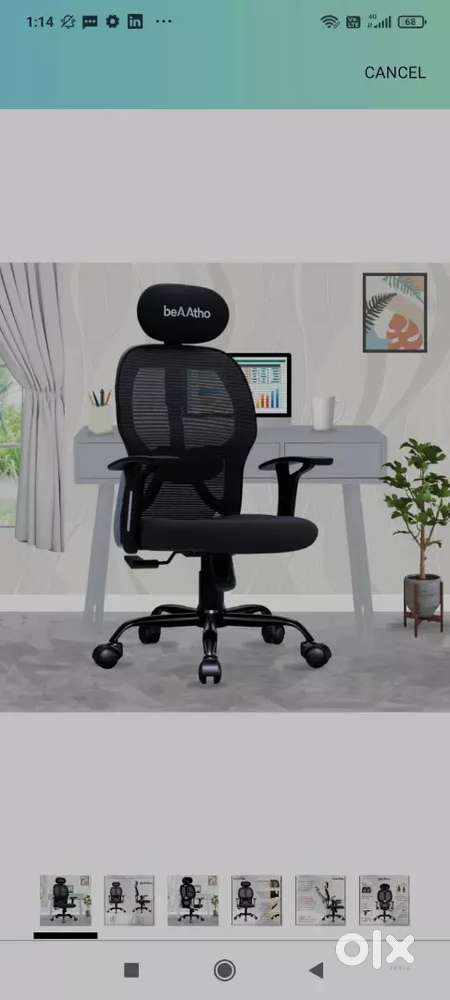 Chair for office purposes or for gaming purpose.