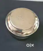 Antique German Silver Round Box with a Lid