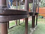 Plastic Maharaja Table chairs in new condition .